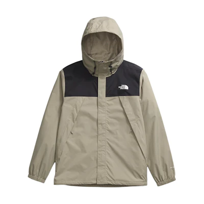 TNF Antora Waterproof Windbreaker Jacket Men Clay Gray/Black NF0A7QEY-5IF