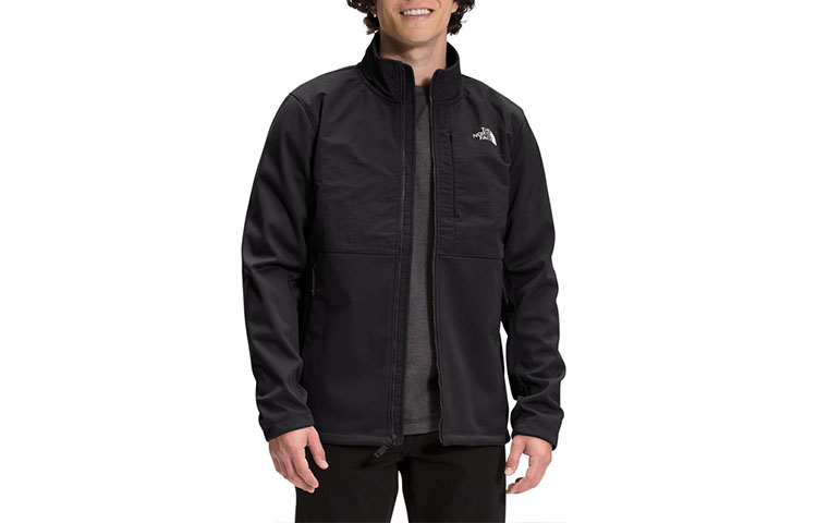 TNF Apex Quester Black Solid High-Neck Casual Jacket NF0A7V7R-JK3