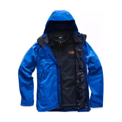 TNF Apex Risor Triclimate® Jacket Blue Hooded Zip-Up Coat NF0A3ERY-6KY
