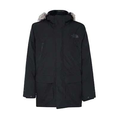 TNF Arctic Parka GTX Solid Black Hooded Long Sleeve Jacket NF0A84I3-JK3