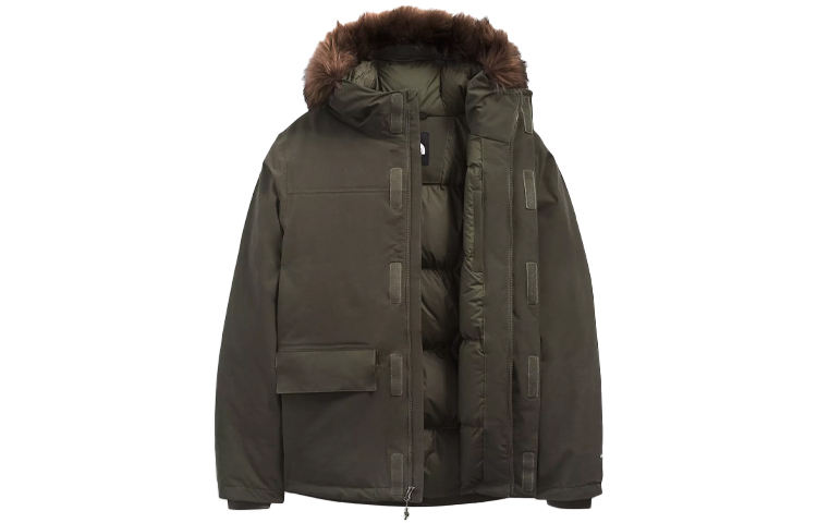 TNF Arctic Waterproof Down Parka, Army Green Winter Jacket NF0A5GD8-21L