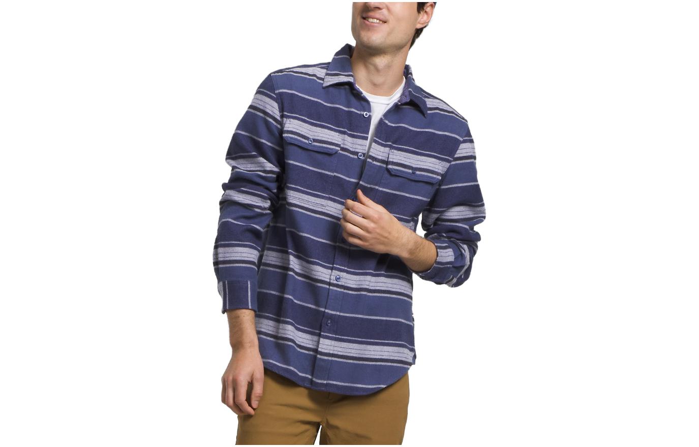 The North Face Arroyo Slim Fit Long Sleeve Flannel Shirt Navy NF0A4QPJ-OMT