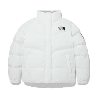 TNF Aspen Logo Long-Sleeve Puffer Jacket Unisex White NJ3NN71C
