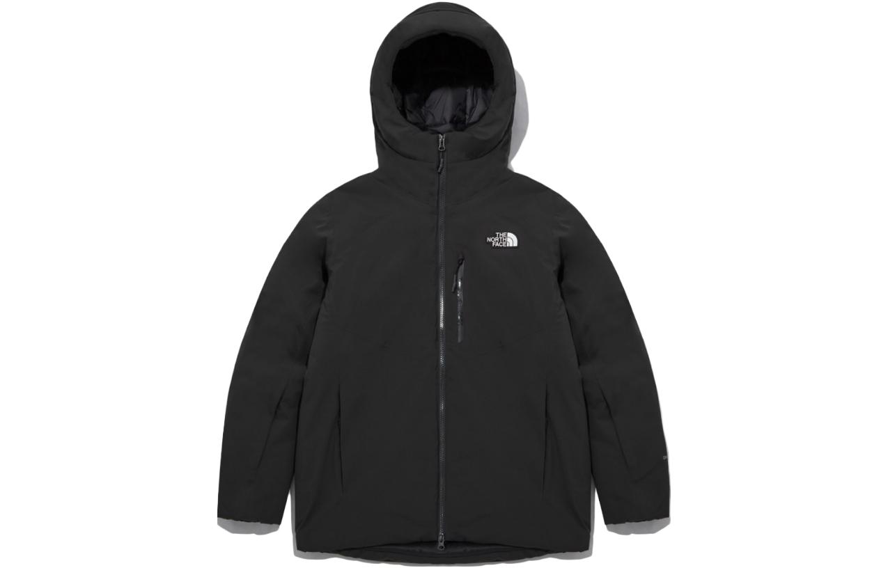 TNF Aspen Logo Print Zip Hooded Jacket Black NJ3NP63A
