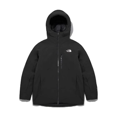 TNF Aspen Logo Print Zip Hooded Jacket Black NJ3NP63A