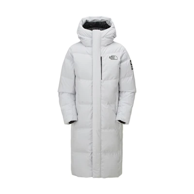 TNF Aspen Long Parka Jacket with Logo Print NC2DN65B