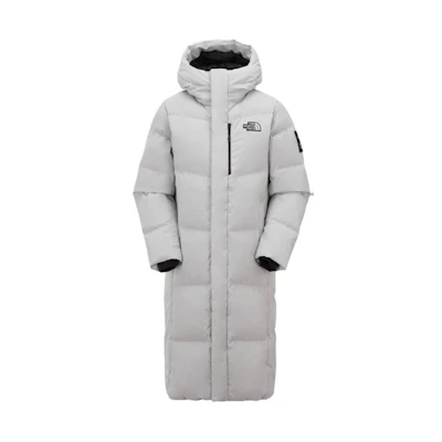 TNF Aspen Solid Logo Longline Hoodie Jacket Men’s Light Grey NC2DP65B