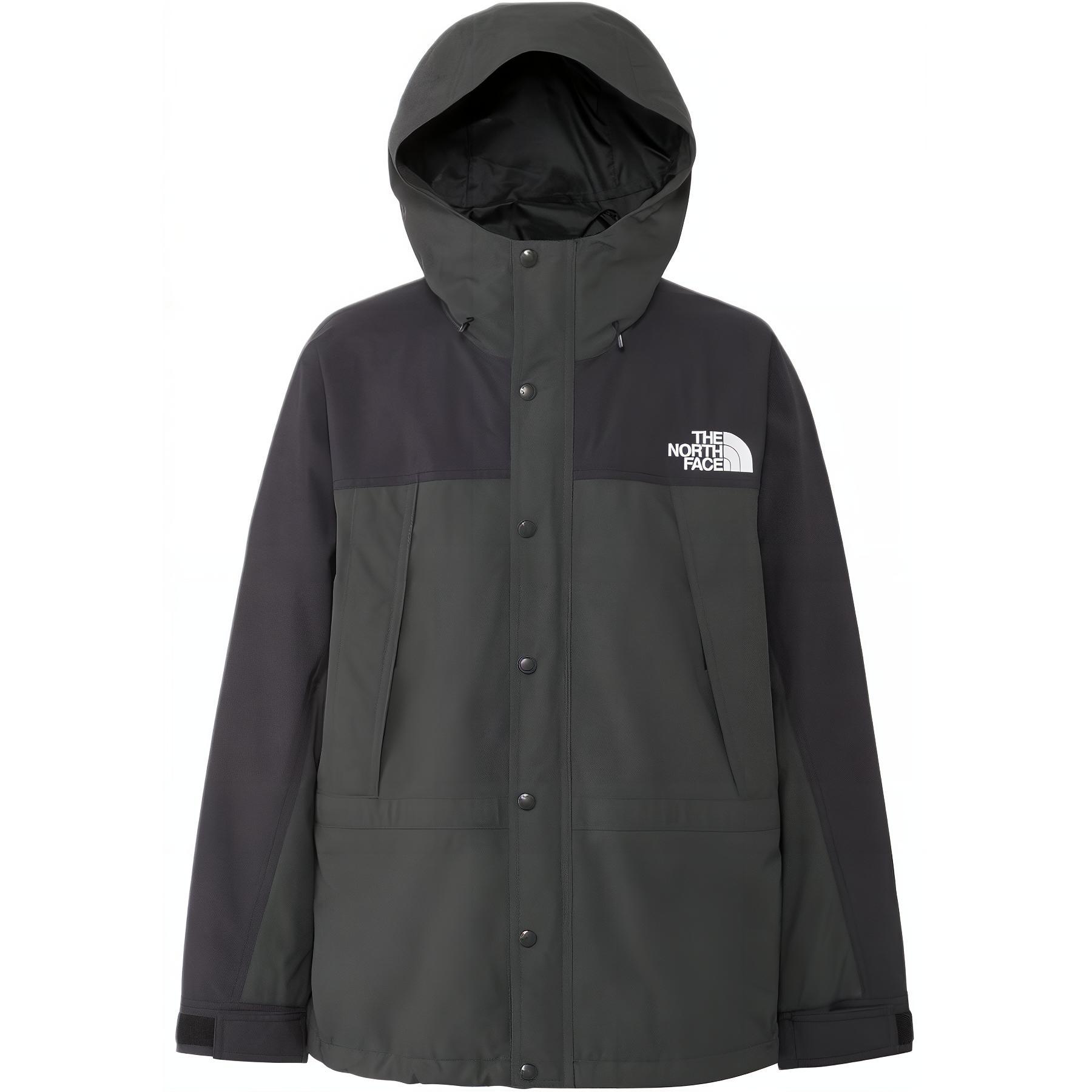 TNF Asphalt Gray Two-Tone Logo Print Hooded Jacket NP62236-AG服装