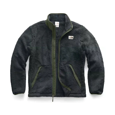 TNF Asphalt Grey Outdoor Logo Fleece Sport Jacket NF0A3YRT-B0Q
