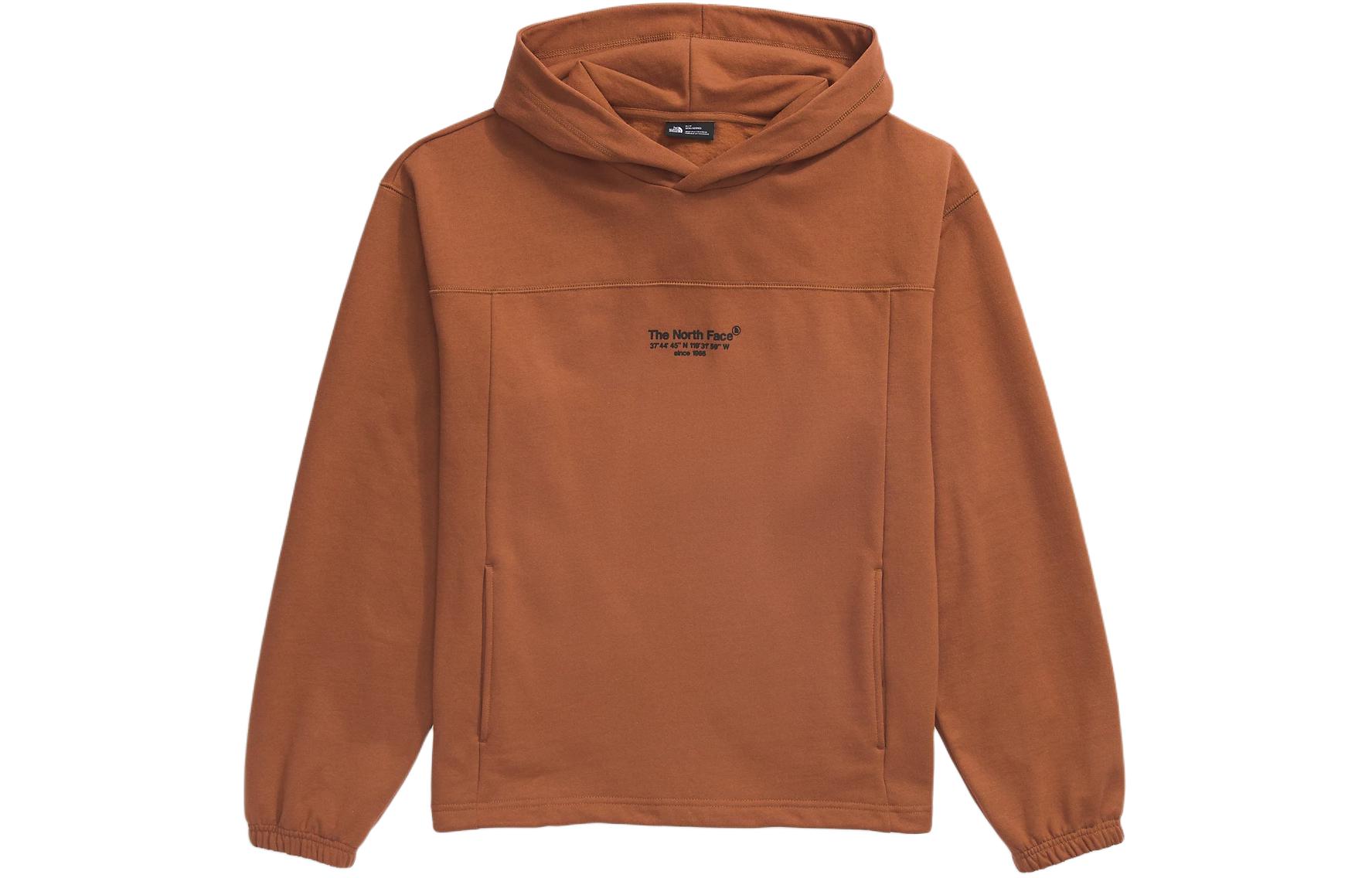 TNF Axys Brown Hoodie with Back Letter Logo Print for Men NF0A86W4-QHO