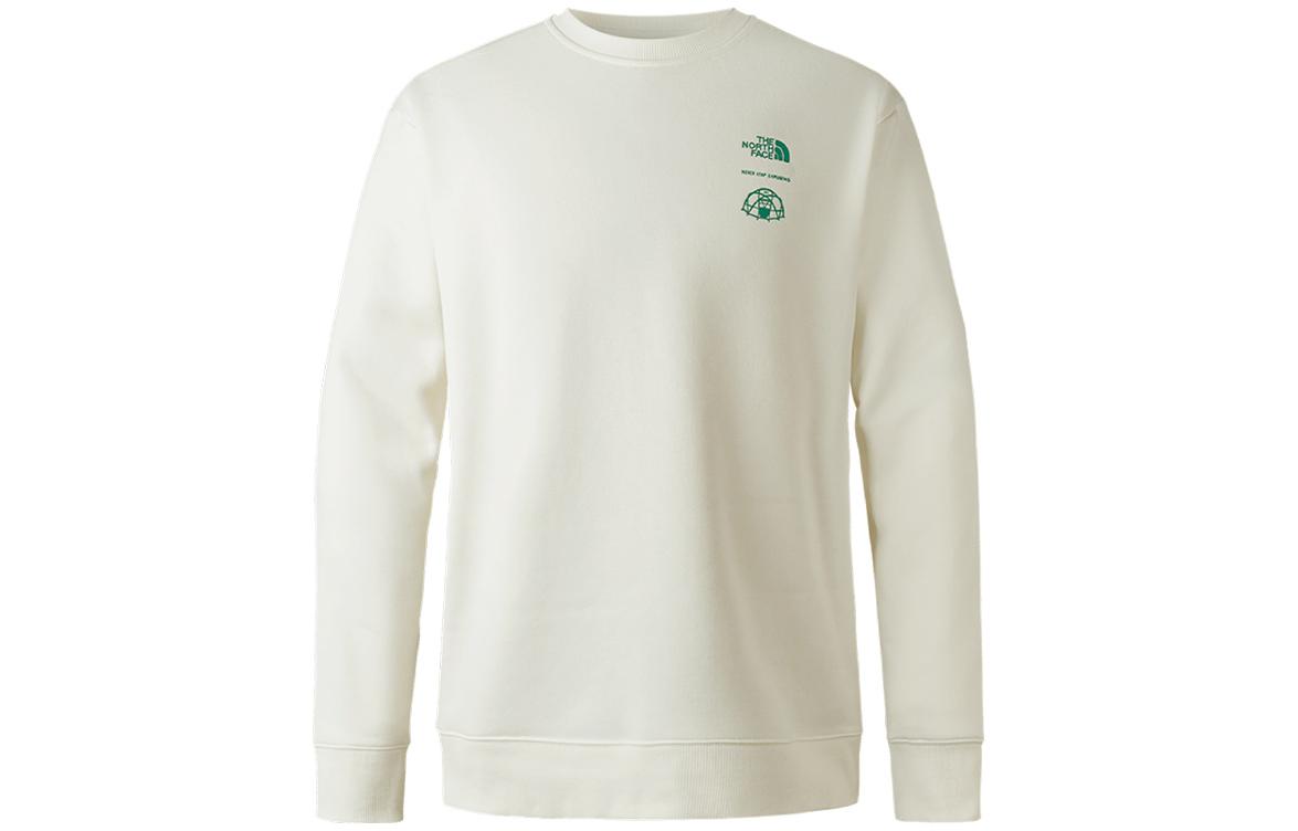 TNF Back Logo Print Outdoor Pullover Sweatshirt Unisex Off-White NF0A8AKY-N3N