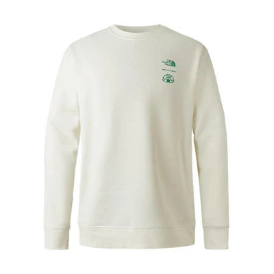 TNF Back Logo Print Outdoor Pullover Sweatshirt Unisex Off-White NF0A8AKY-N3N