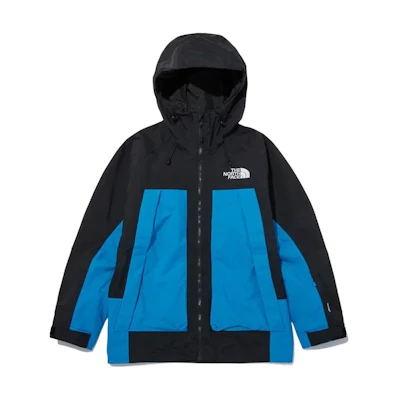 TNF Balfron Blue Zip-Up Hoodie Jacket with Letter Patchwork NJ2HN54A