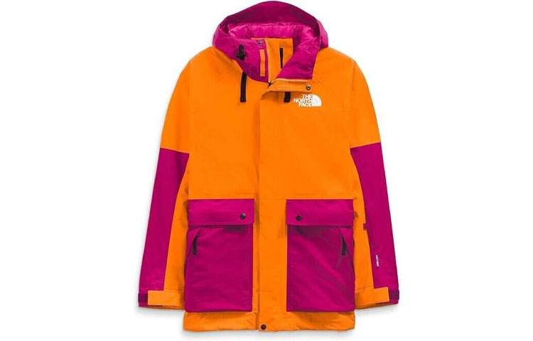 TNF Balfron Colorblock Waterproof Windbreaker Jacket Orange Men NF0A4QXC-1K7 圖 2