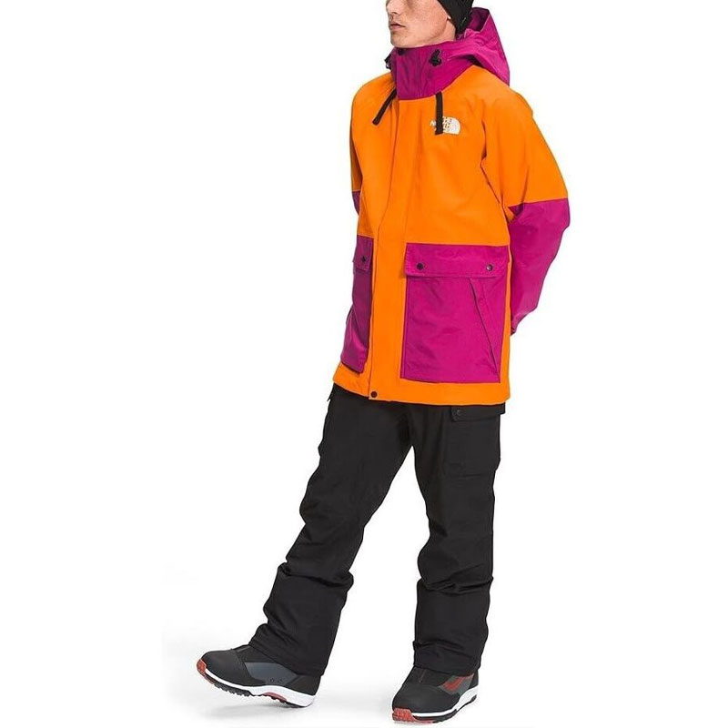 TNF Balfron Colorblock Waterproof Windbreaker Jacket Orange Men NF0A4QXC-1K7 圖 6