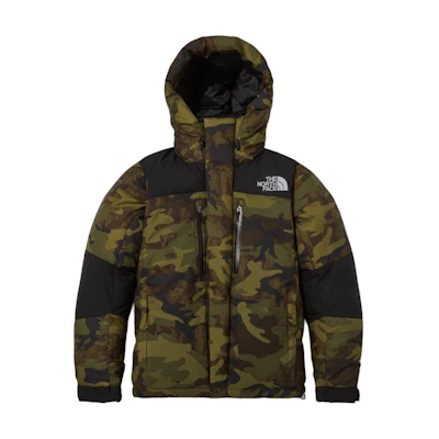 TNF Baltro Light Camo Logo Embroidered Down Jacket Green Camo Men NJ2DN78A