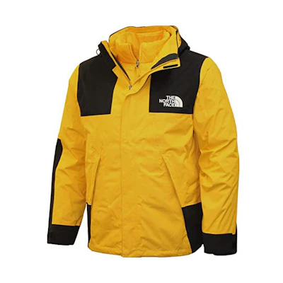TNF Bandon Triclimate Yellow Logo Hooded Jacket NF0A3RSW-706