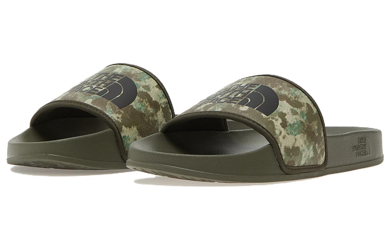 Lookbook 北面 THE NORTH FACE Base Camp Slide 3 舒適百搭輕便氣質 一字拖鞋 男款 綠色