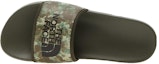 Shop 北面 THE NORTH FACE Base Camp Slide 3 舒適百搭輕便氣質 一字拖鞋 男款 綠色