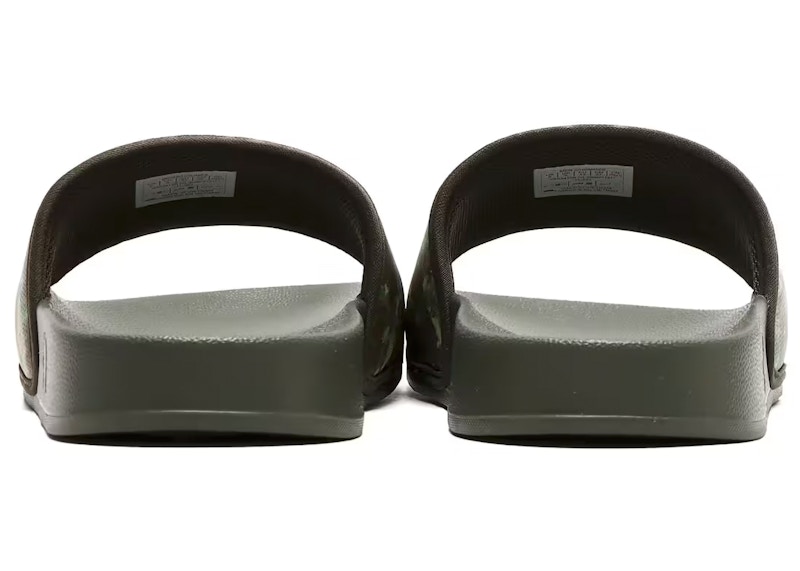 Shop 北面 Base Camp Slide III 绿色迷彩拖鞋 NF02354-KW