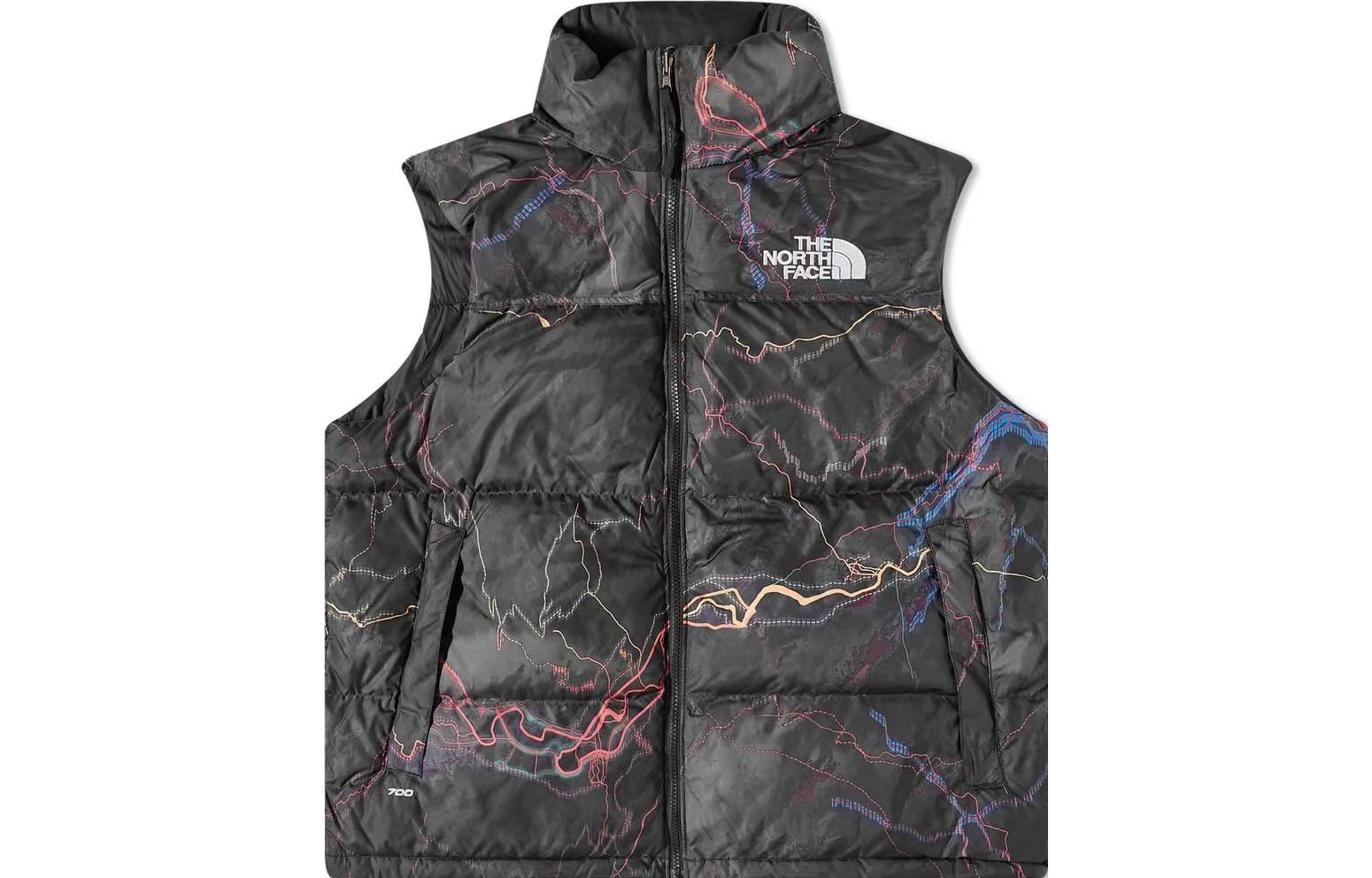 The North Face Basin Mixed Color Puffer Vest Zipper Sleeveless NF0A3JQQ-IRI