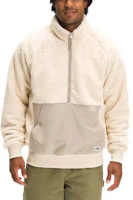 The North Face Beige Half-Zip Fleece Jacket with Color Block Pocket NF0A5A82-RB6 The North Face Beige Half-Zip Fleece Jacket with Color Block Pocket NF0A5A82-RB6