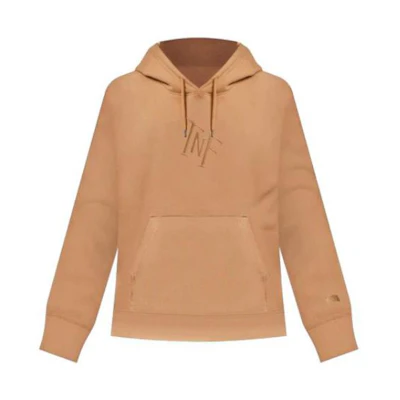 TNF Beige Letter Logo Pullover Hoodie Long Sleeve Casual Wear NF0A84GK-LIR