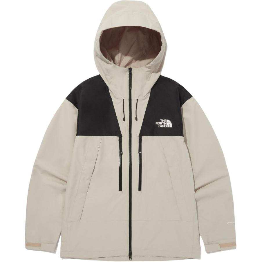 TNF Beige Logo Hooded Loose-Fit Zip-Up Jacket NJ2HQ50C