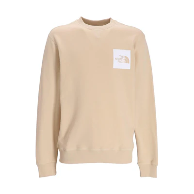 TNF Beige Logo Print Crewneck Sweatshirt NF0A7X1L-3X4