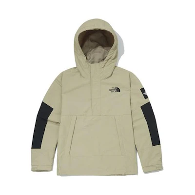 TNF Beige Logo Zip-Up Hoodie Jacket NA4HM02J