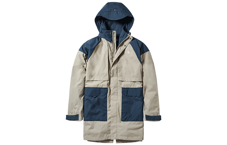 TNF Beige Mid-Length Windproof Waterproof Outdoor Jacket NF0A497H-PG2