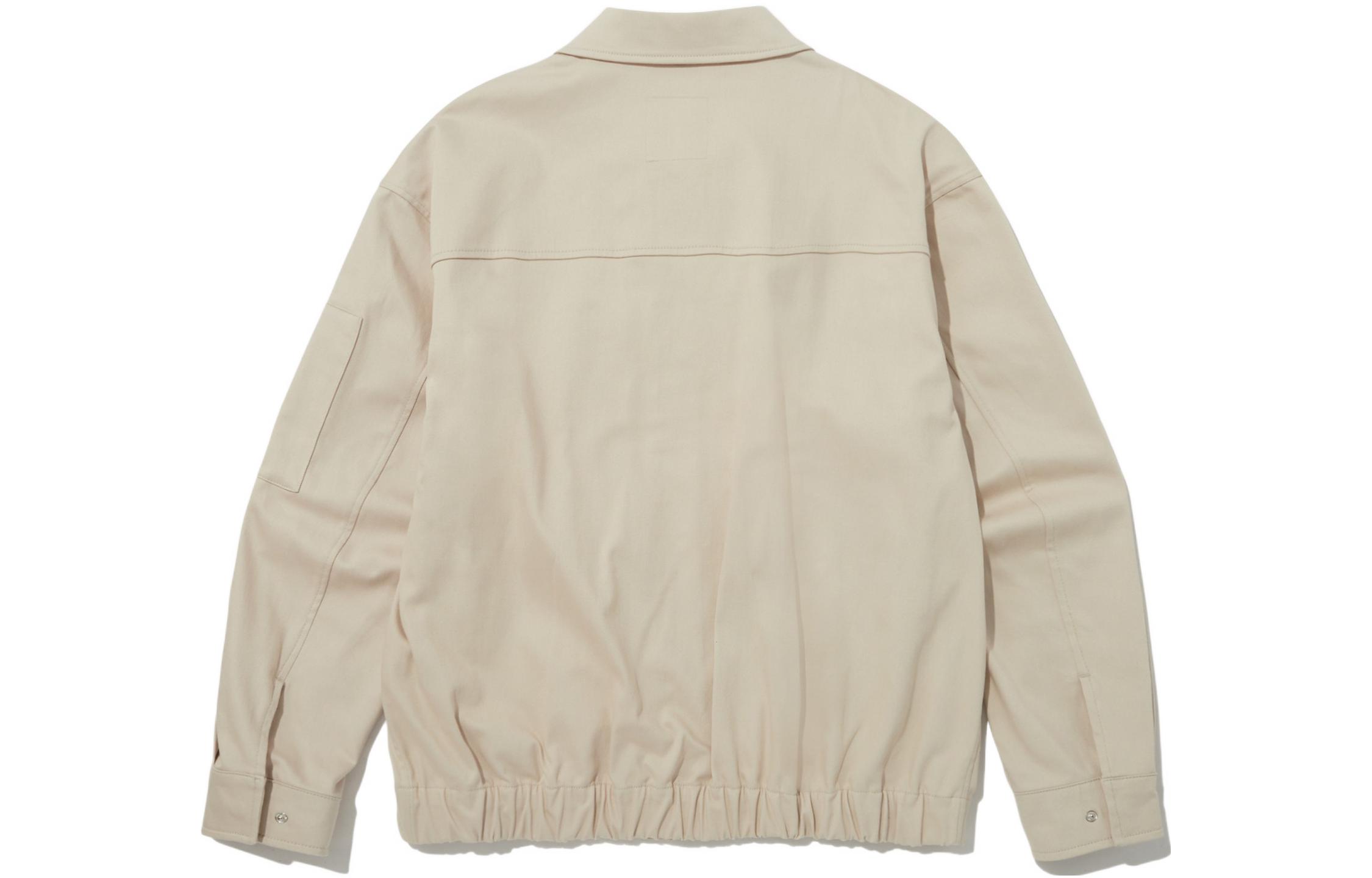 TNF Beige Multi-Pocket Zip-Up Pilot Jacket for Men NJ3BP00C 圖 3