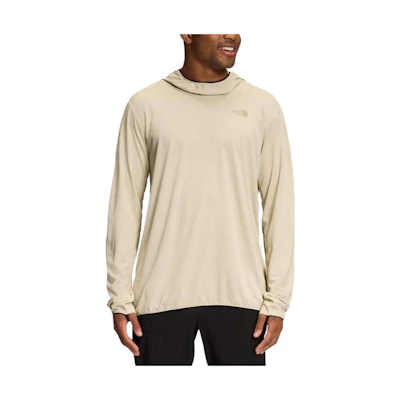 TNF Beige Solid Logo Printed Hoodie NF0A5J7U-3X4