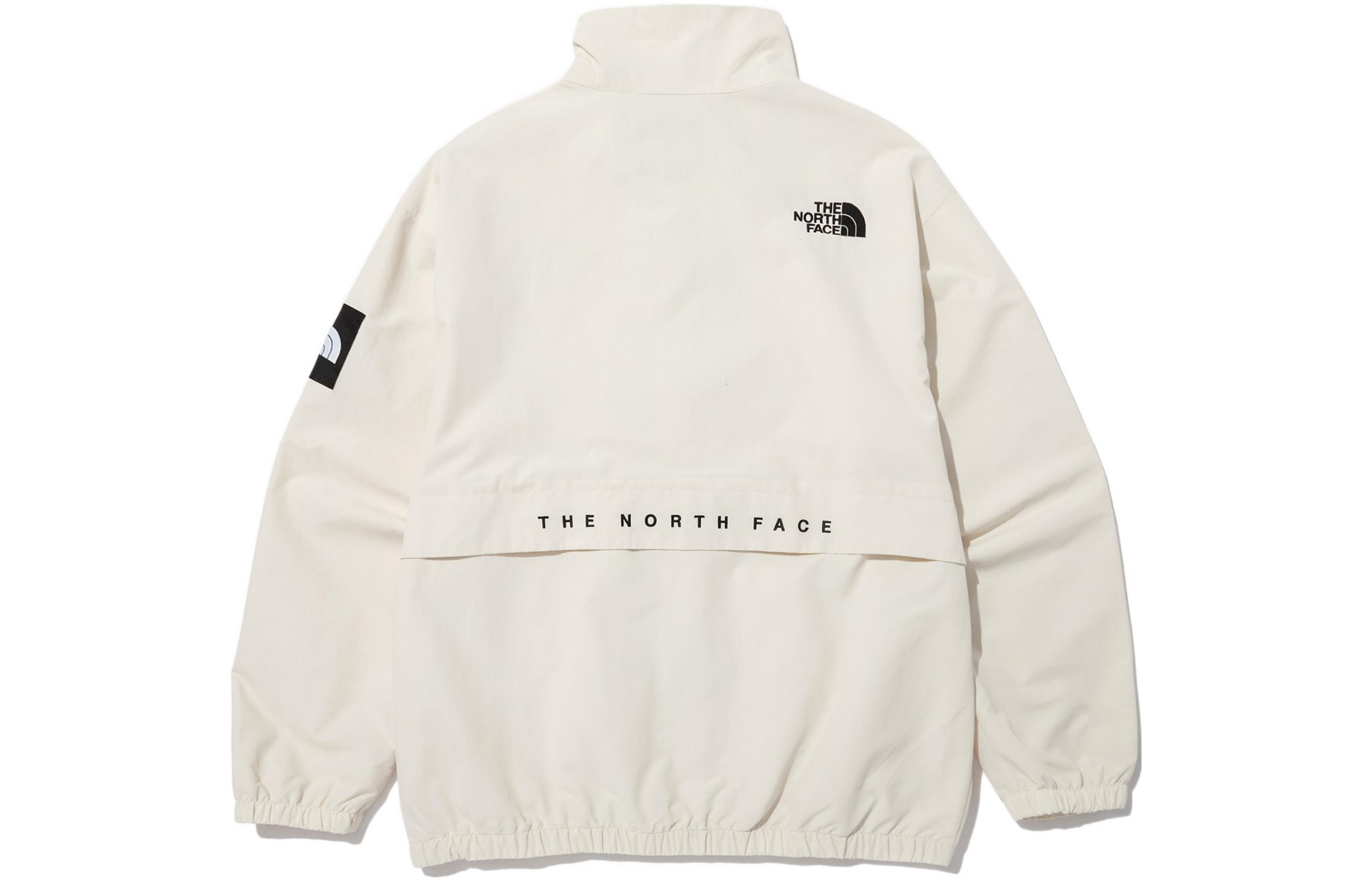 TNF Beige Solid Logo Zip-Up Jacket NJ3BN54L 圖 3