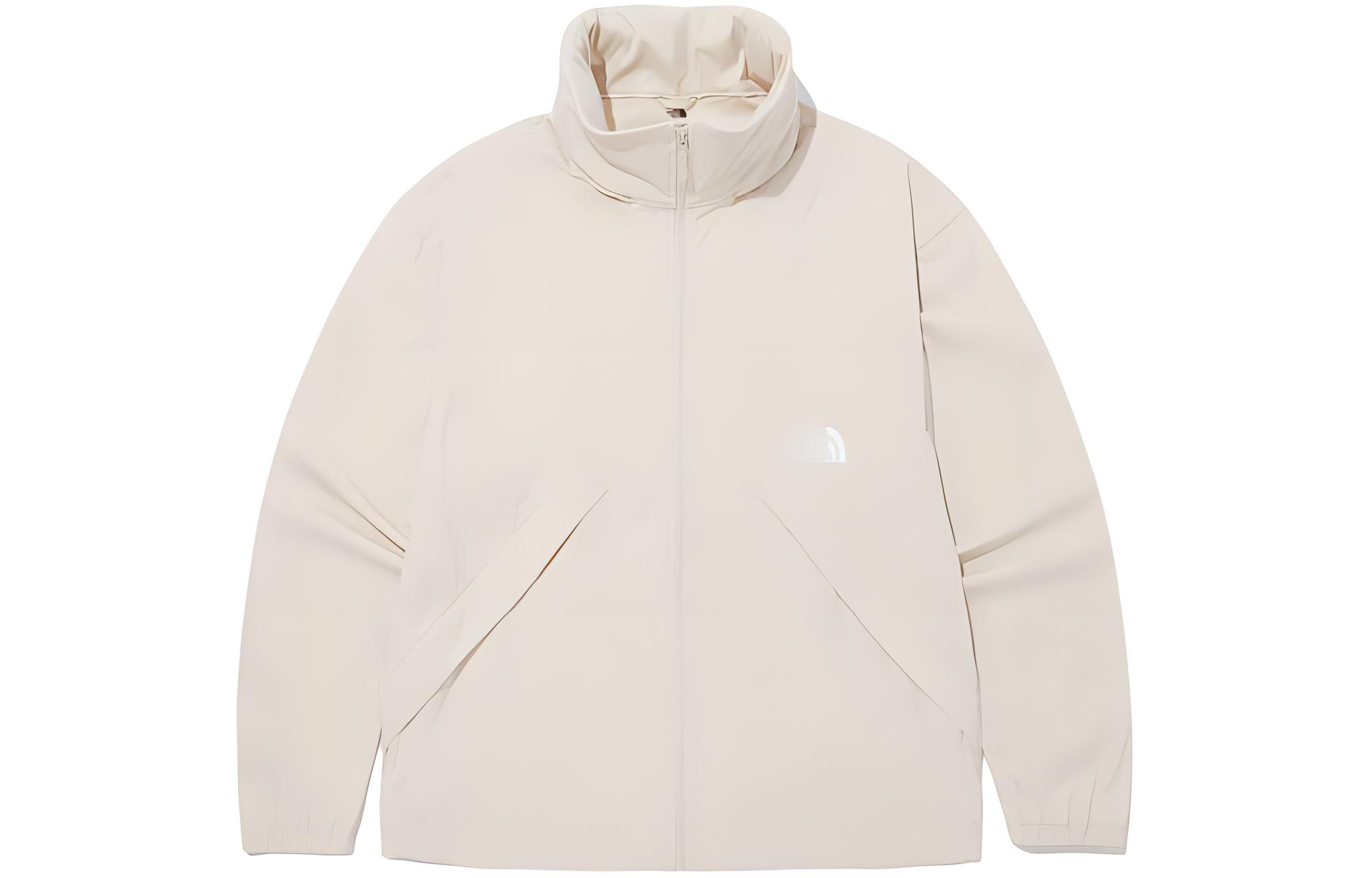 TNF Beige Solid Slim Fit Long-Sleeve Jacket NJ3LQ02D