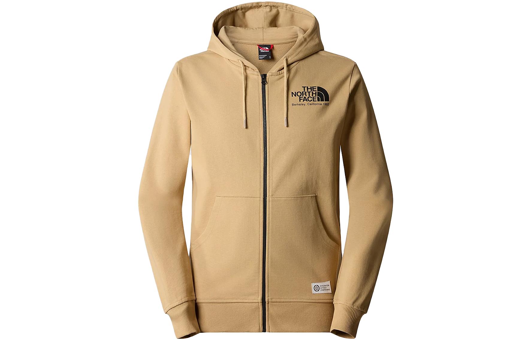 TNF Berkeley California Logo Hoodie Full-Zip Khaki NF0A7X1U-LK5