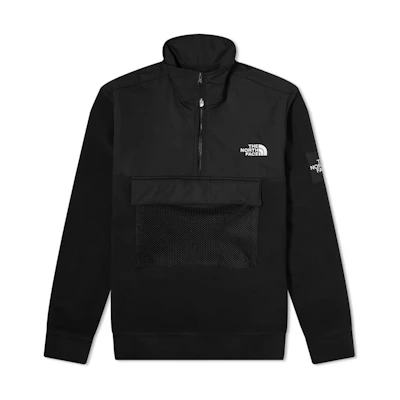 TNF Black 1/2 Zip Pullover Jacket with Logo Print NF0A4T1Y-JK3