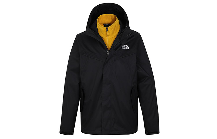 TNF Black 3-in-1 Hooded Waterproof Outdoor Jacket NF0A4U7X-UJF