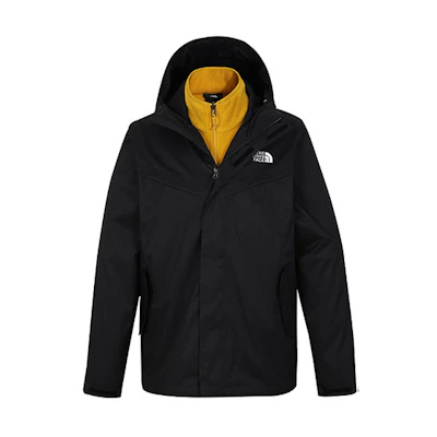 TNF Black 3-in-1 Hooded Waterproof Outdoor Jacket NF0A4U7X-UJF