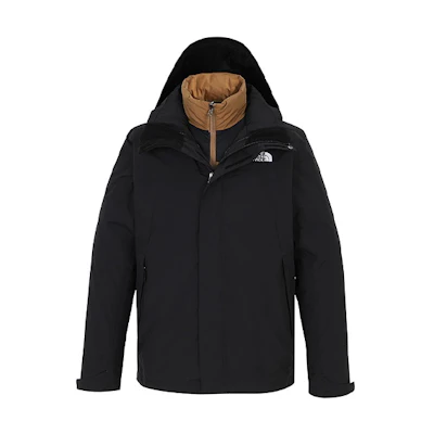 TNF Black 3-in-1 Waterproof Goose Down Jacket NF0A7WAY-YU3
