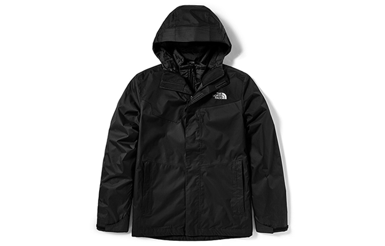 THE NORTH FACE Black 3-in-1 Waterproof Hooded Jacket Winter Outdoor 4U7M-KX7