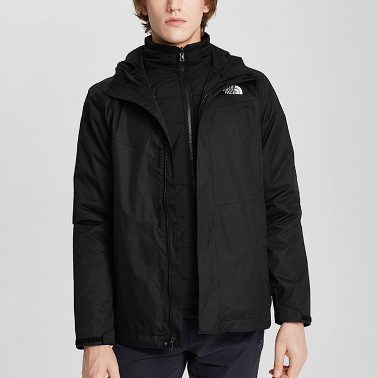 THE NORTH FACE Black 3-in-1 Waterproof Hooded Jacket Winter Outdoor 4U7M-KX7 圖 5