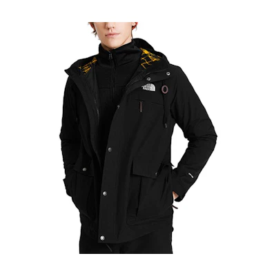 TNF Black 3-in-1 Waterproof Jacket with Logo Design NF0A4NBH-JK3