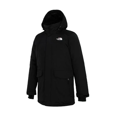 TNF Black 550 Down Hooded Jacket with Logo for Winter NF0A4U81-JK3