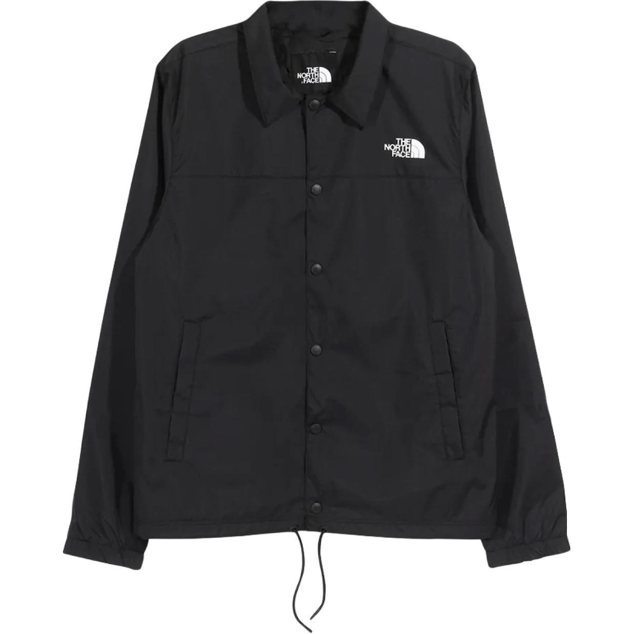 TNF Black Button-Up Casual Jacket with Collared Design NF0A82F4-JK3