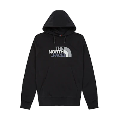 TNF Black College-Style Hoodie with Chest Graphic Print NF00AHJY-KX71