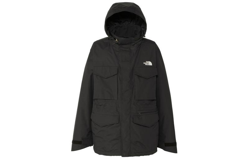 TNF Black Color-Block Logo Print Jacket NP62330K