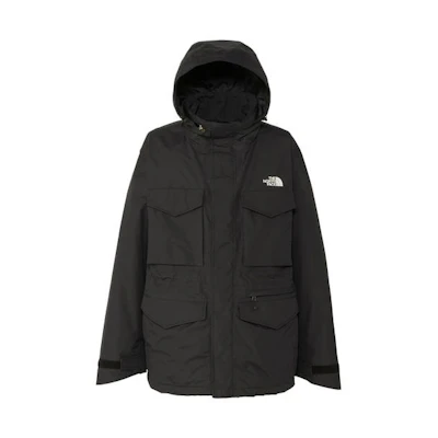 TNF Black Color-Block Logo Print Jacket NP62330K