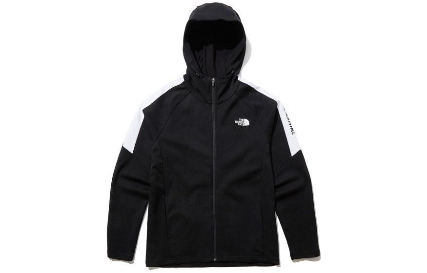 TNF Black Color-Block Zip-Up Hoodie Jacket NJ5JL50A