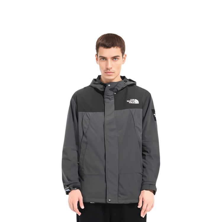 TNF Black Colorblock Logo Embroidered Hooded Jacket NI3BN51J 圖 4